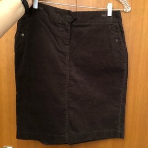 Women’s brown corduroy skirt